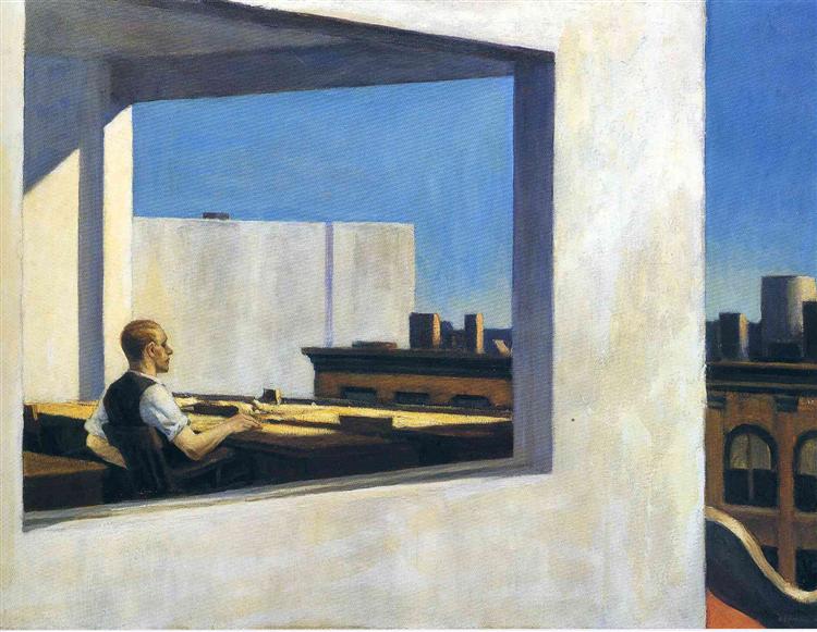 Edward Hopper, Office in a Small City, 1953